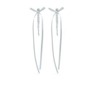 Simone Rocha Women Bow Ribbon Drip Earrings